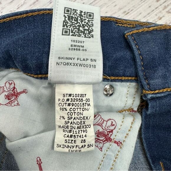 True Religion Men’s size 28 x 33 Skinny Flap Stretch Jeans - Picture 13 of 15